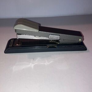 Vintage Gray‎ Stapler with Staples